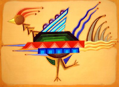 Argishti Hand Signed and Numbered Fine Art Gicl&eacute;e:"Running bird"