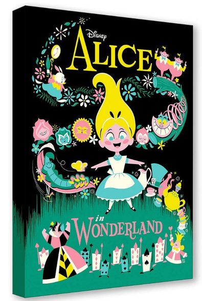 Eric Tan Disney Limited Edition Gallery Wrap Canvas Giclee:"Journey Through Wonderland"