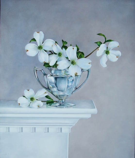 Arleta Pech Handsigned and Numbered Limited Edition Giclee on Canvas:"Springtime Memories"