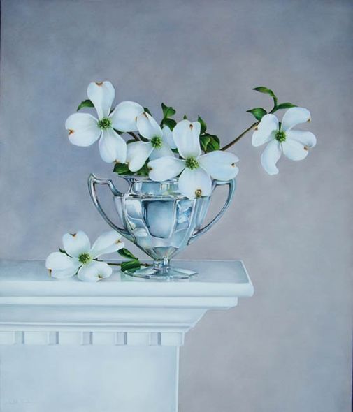 Arleta Pech Handsigned and Numbered Limited Edition Giclee on Canvas:"Springtime Memories"