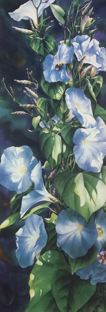 Arleta Pech Limited Edition Print:"Sun Worshipers-Morning Glories"