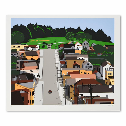 Armond Fields Limited Edition 28 x 22 serigraph:"Old Neighborhood"