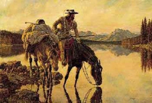 Arnold Friberg Limited Edition Lithograph: "At the End of the Day"