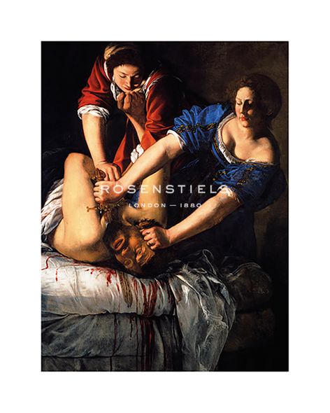 Artemisia Gentileschi Hand Numbered Limited Edition Print on Paper :"Judith Beheading Holofernes"