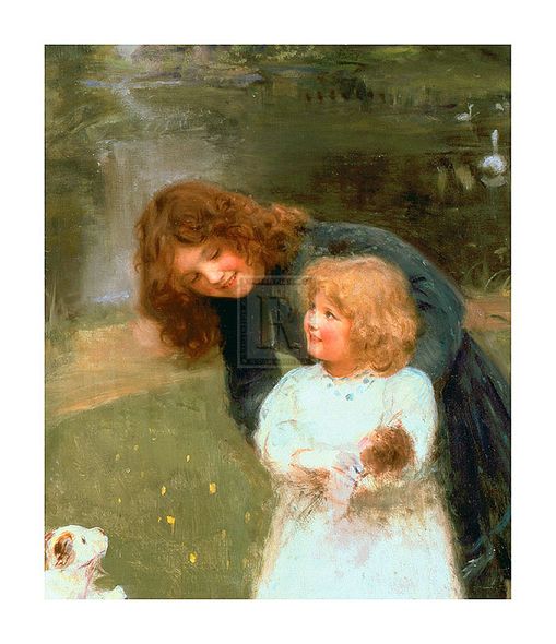 Arthur Elsley Hand Numbered Limited Edition Print on Paper :"A Sketch Of The Artist's Daughter"