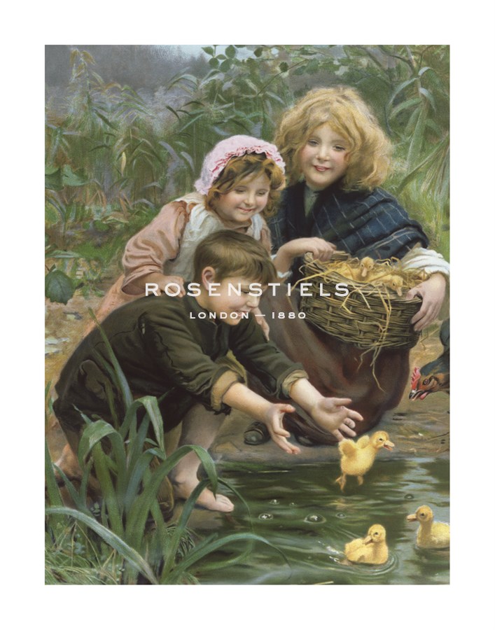 Arthur Elsley Hand Numbered Limited Edition Print on Paper :"Learning to Swim"