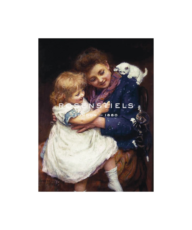 Arthur Elsley Hand Numbered Limited Edition Print on Paper :"Playtime with Kittens"