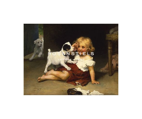 Arthur Elsley Hand Numbered Limited Edition Print on Paper :"Ruff Play"