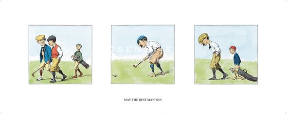 Arthur Frost Hand Numbered Limited Edition Print on Paper :"May the Best Man Win!"