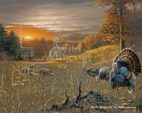 Arthur G. Anderson Original Oil Painting: "Breakfast Time-Turkey" Arthur G. Anderson Original Oil Painting: "Breakfast Time-Turkey"
