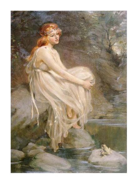 Arthur Percy Dixon Fine Art Open Edition Gicl&eacute;e:"The Princess and the Frog"