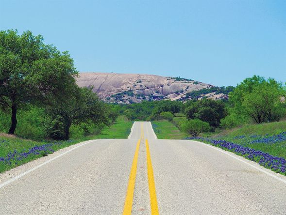 Arthur Rawlings Limited Edition Museum Quality Gicl&eacute;e: "Bluebonnet Road To Enchanted Rock"