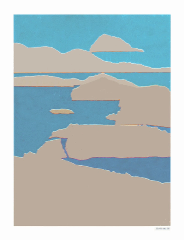 Arthur Secunda Acrylic and Mixed Media - Unique 1/1: "GLACIAL MELTDOWN"