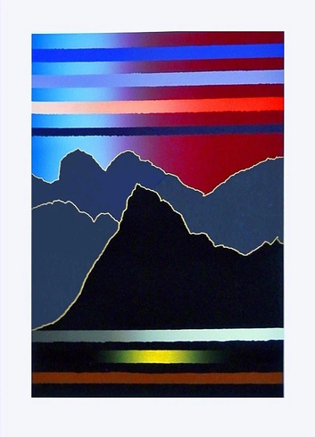 Arthur Secunda Limited Edition Hand Pulled Serigraph on Paper: "NOTTE LUGANESE" Arthur Secunda Limited Edition Hand Pulled Serigraph on Paper: "NOTTE LUGANESE"