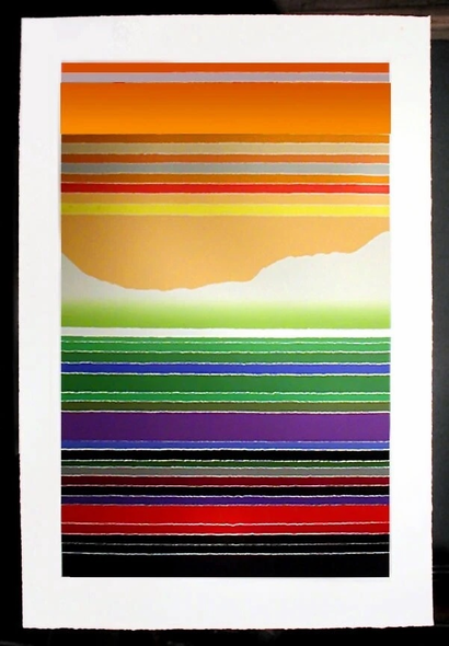 Arthur Secunda Limited Edition Serigraph on Paper:"SADDLEBACK MOUNTAIN"