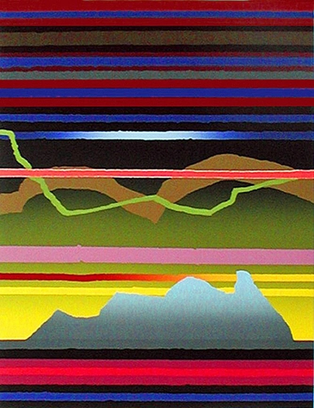 Arthur Secunda Signed Limited Edition Hand Pulled Serigraph on Paper: "THE THUNDER SPOKE AGAIN"