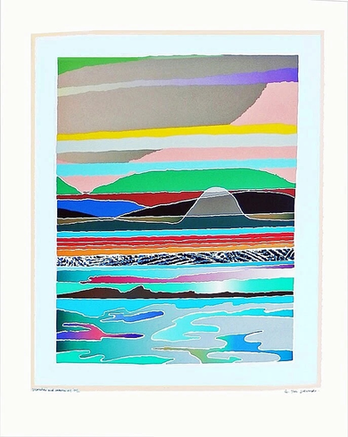 Arthur Secunda Signed Limited Edition Serigraph: "MARSHES" Arthur Secunda Signed Limited Edition Serigraph: "MARSHES"