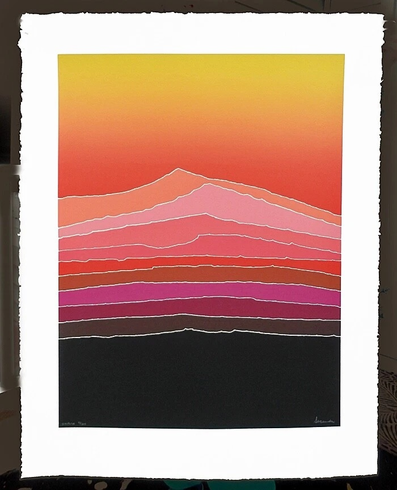 Arthur Secunda Signed Limited Edition Serigraph: "SUNRISE" Arthur Secunda Signed Limited Edition Serigraph: "SUNRISE"