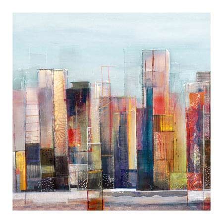 Asha Menghrajani Open Edition Canvas Giclee :"West Side"