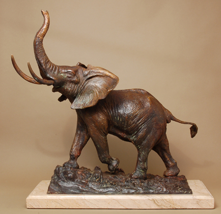Athanas Handcrafted Solid Bronze Sculpture:"The Loner" Athanas Handcrafted Solid Bronze Sculpture:"The Loner"