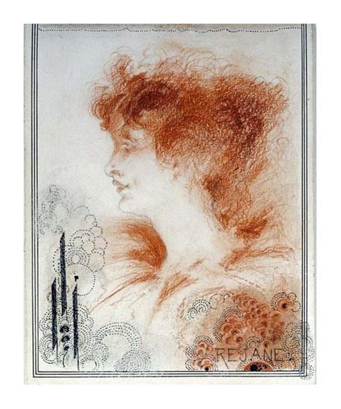 Aubrey Beardsley Fine Art Open Edition Gicl&eacute;e:"Rejane"