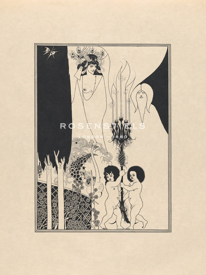 Aubrey Beardsley Hand Numbered Limited Edition Print on Paper :"Salome - The Eyes of Herod"