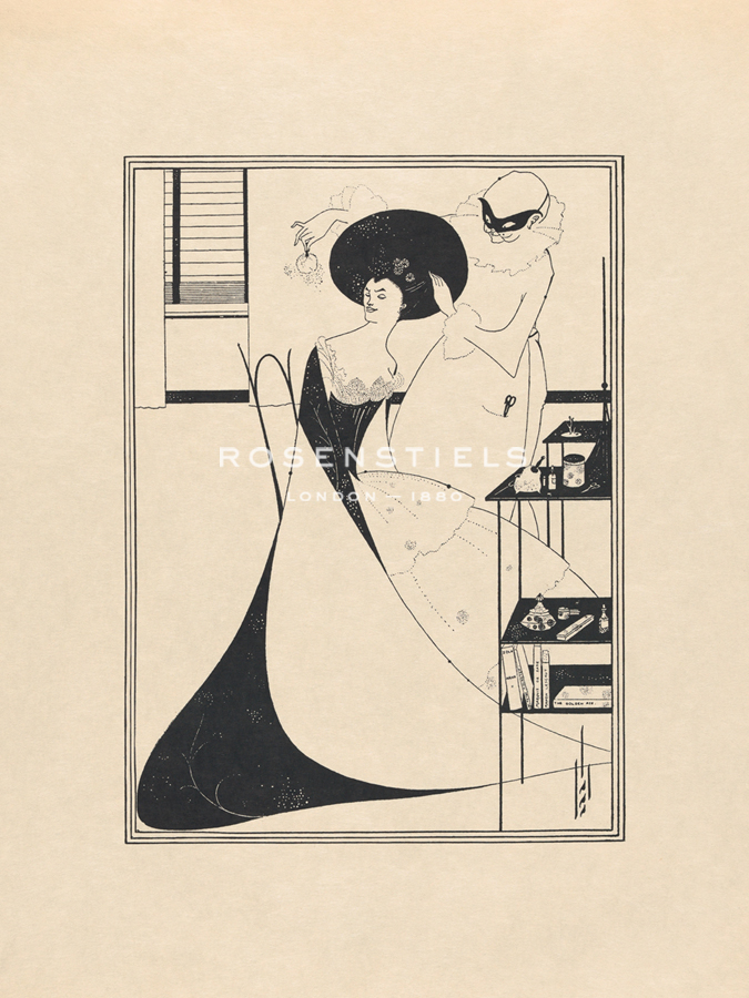 Aubrey Beardsley Hand Numbered Limited Edition Print on Paper :"Salome - The Toilette of Salomé"