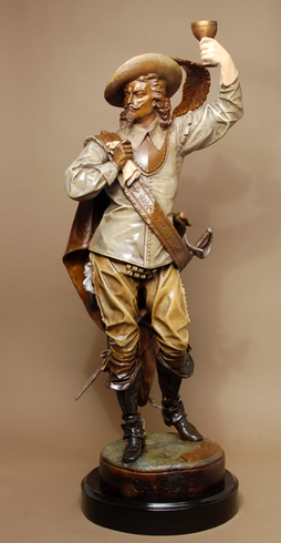 Auguste Poitevin Handcrafted Solid Bronze Sculpture:"Cavalier" Auguste Poitevin Handcrafted Solid Bronze Sculpture:"Cavalier"