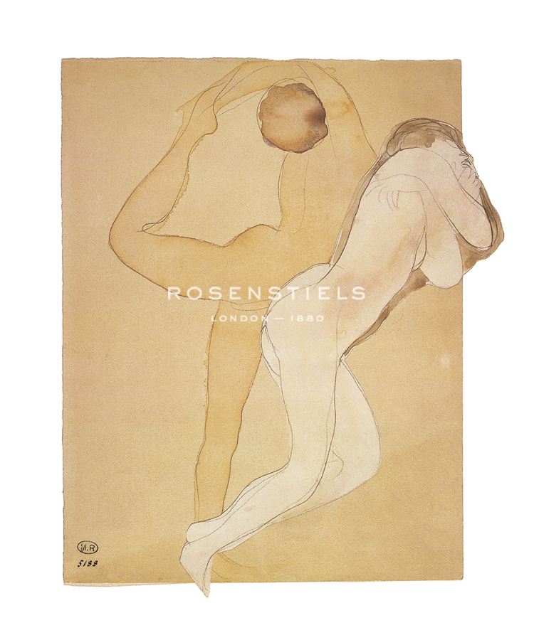Auguste Rodin Hand Numbered Limited Edition Print on Paper :"Couple Feminin"