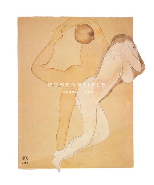 Auguste Rodin Hand Numbered Limited Edition Print on Paper :"Couple Feminin"