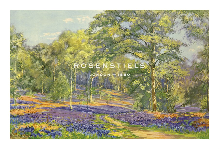 Augustus William Enness Hand Numbered Limited Edition Print on Paper :"Bluebell Wood"
