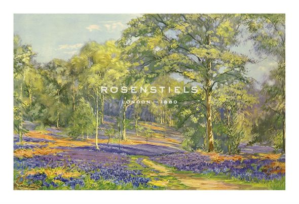 Augustus William Enness Hand Numbered Limited Edition Print on Paper :"Bluebell Wood"