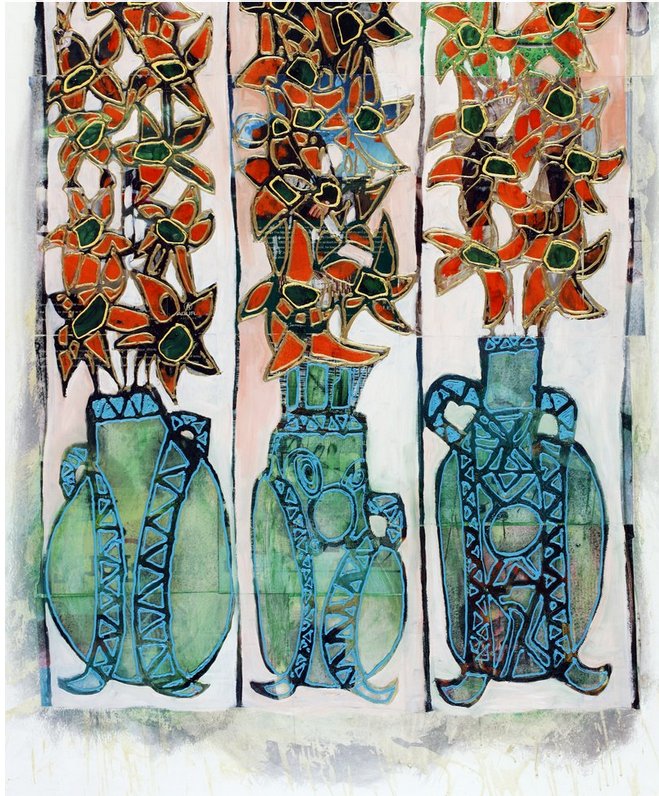 Avi Ben-Simhon Limited Edition Canvas Giclee:"Blooms in Spring Season"