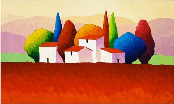 Sveta Esser  Limited Edition Canvas Giclee:"Cherry Grove"