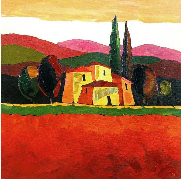 Sveta Esser  Limited Edition Canvas  Giclee:"Evening Light"