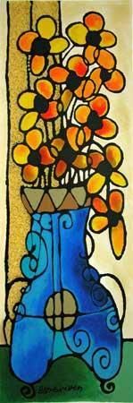 Avi Ben-Simhon Hand Signed and Numbered Limited Edition Serigraph on Paper: " Happiness "