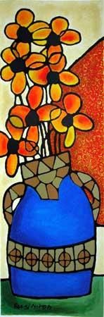 Avi Ben-Simhon Hand Signed and Numbered Limited Edition Serigraph on Paper: " Indian Summer "