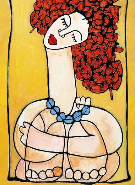 Avi Ben-Simhon Limited Edition Canvas Giclee:"Christine's Hug"