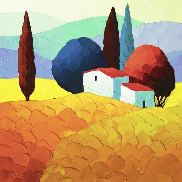 Sveta Esser  Limited Edition Canvas  Giclee:"Enchanting Terrain"