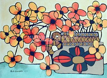 Avi Ben-Simhon Limited Edition Serigraph on Paper:"Autumn"