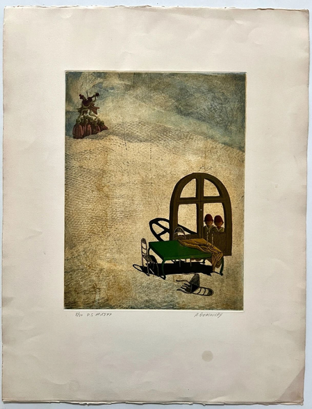 Avi Dzalovsky Signed Numbered Etching: "Surrealism"