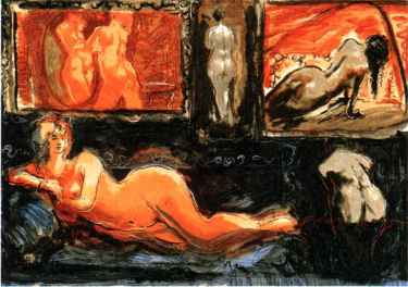 Avinoam Kosowsky Limited Edition Serigraph:"The Model"