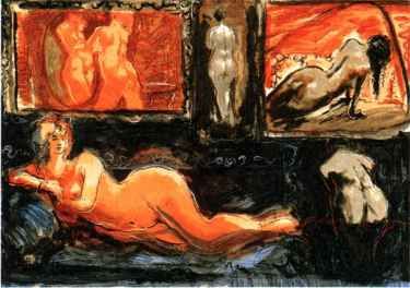 Avinoam Kosowsky Limited Edition Serigraph:"The Model"
