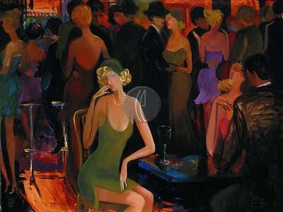 Avtandil Limited Edition Embelleshed Giclee on Canvas :"Looking For Love"