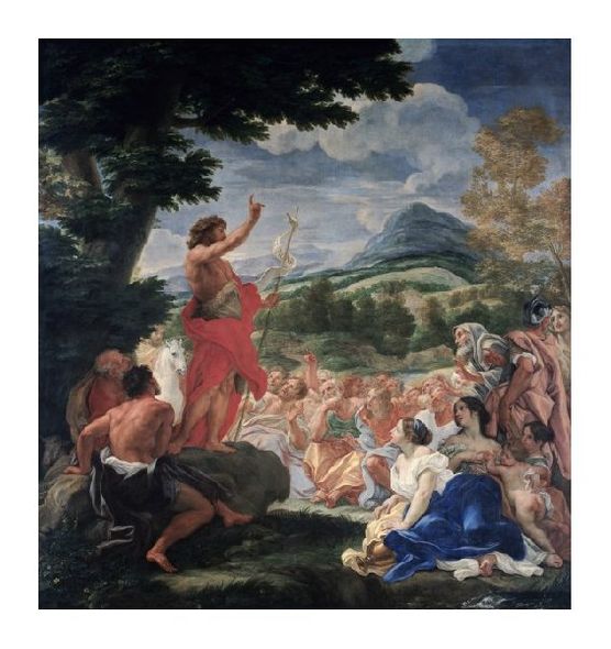 Baciccio Fine Art Open Edition Gicl&eacute;e:"The Sermon of St. John the Baptist"