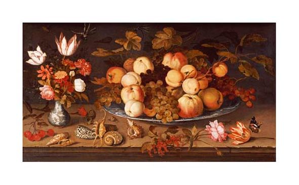Balthasar Van Der Ast Fine Art Open Edition Gicl&eacute;e:"Fruit on a Dish"