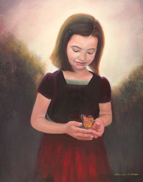 Barbara Badger Fine Art Canvas Giclee: "Finding Hope"