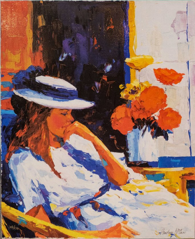 Barbara McCann Limited Edition Serigraph on Canvas: "Contemplations" Barbara McCann Limited Edition Serigraph on Canvas: "Contemplations"