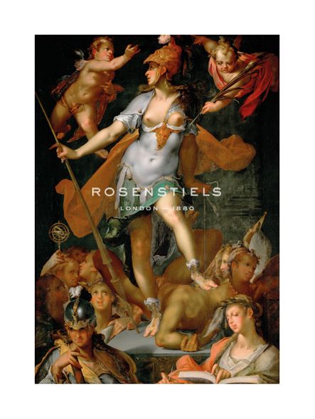 Bartholomeus Spranger Hand Numbered Limited Edition Print on Paper :"Minerva Victorious Over Ignorance"