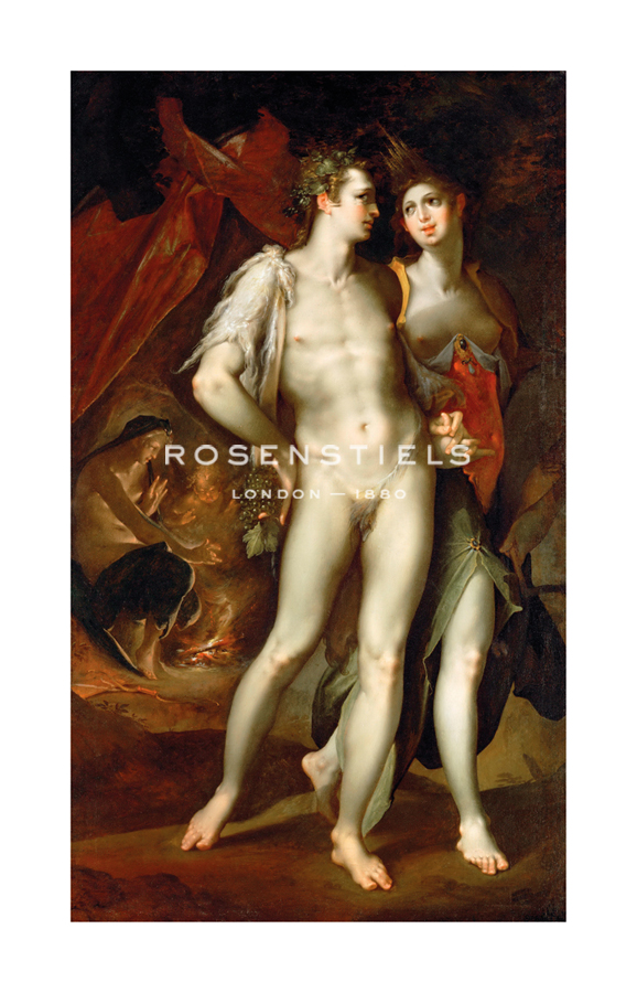 Bartholomeus Spranger Hand Numbered Limited Edition Print on Paper :"Sine Cerere et Baccho Friget Venus"